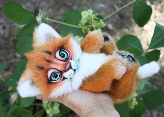 stuffed caracal