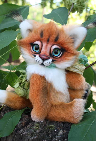 stuffed caracal