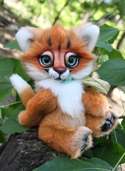 stuffed caracal