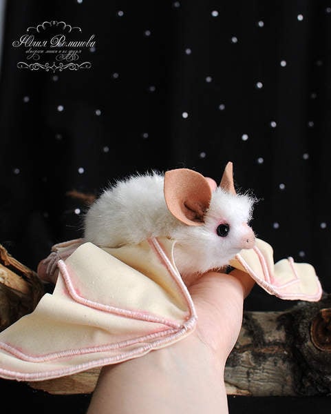 albino bat plush toy