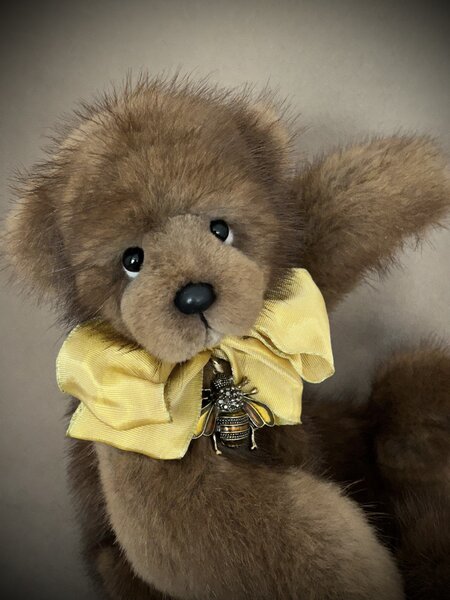 Barnabee mink bear 12inch by Chris Bowman Bear Pile