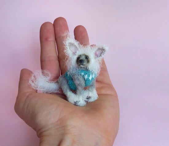 Chinese crested stuffed outlet animal