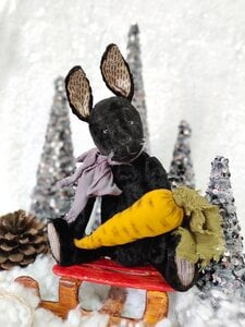 Black Rabbit bunny toy