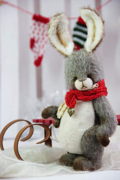 grey rabbit teddy