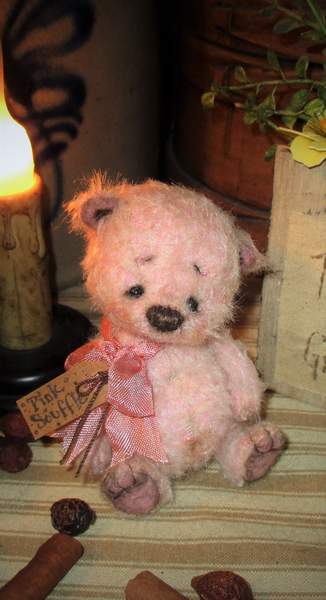 pink mohair bear