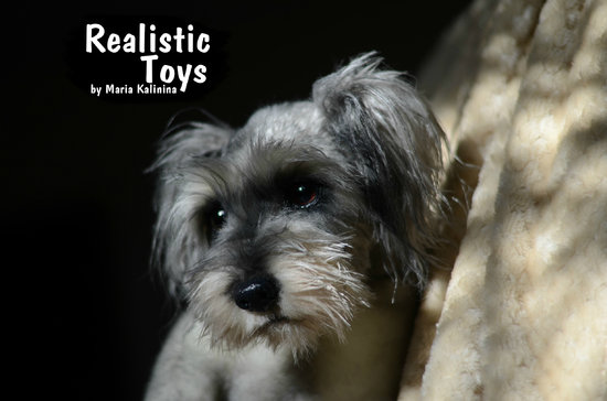 Realistic schnauzer stuffed best sale animal